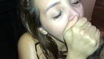 Threesome with Lexi Aaane and huge fake dick