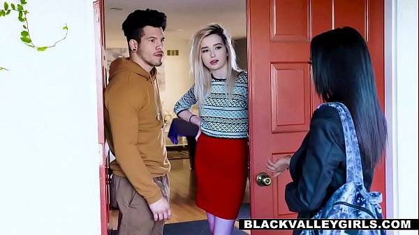School girl with neighbor