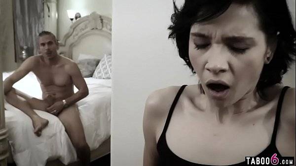 Babysitter takes care of the huge cock dad as well