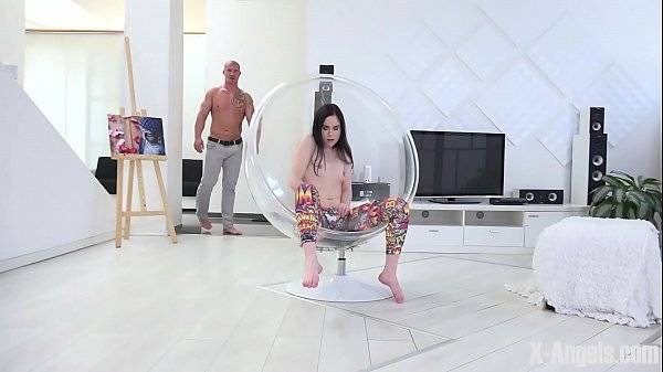 Amber Nevada – Long-Legged Brunette Teen is Fucked